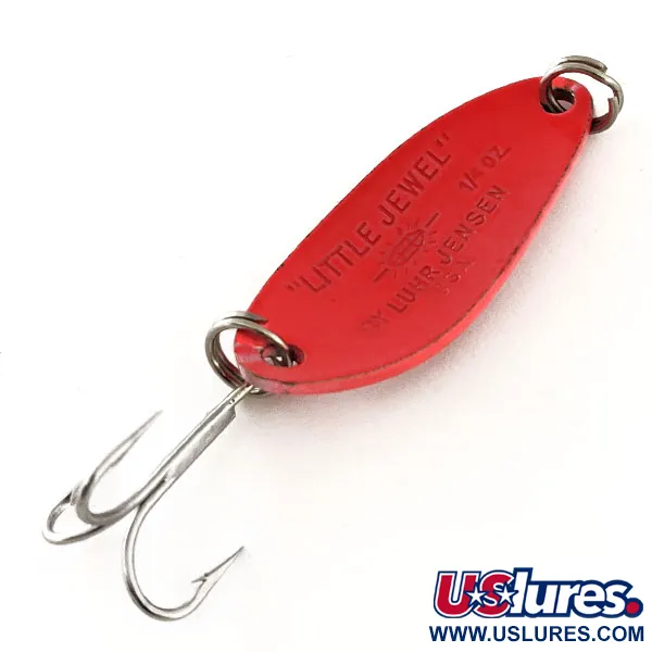 Luhr Jensen Little Jewel UV Lepel, Rood, 7g, UV-actief, #11626