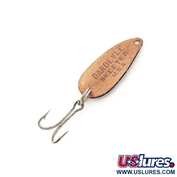 Dardevle Skeeter Lepel, Zwart/Oranje/Koper, 1g, Vintage, #11630