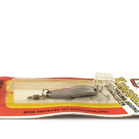 Luhr Jensen Krocodile Lepel, Nikkel/Rood, 4,7g, Fire Stripe, #1003