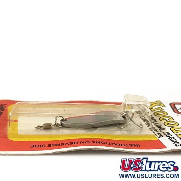 Luhr Jensen Krocodile Lepel, Nikkel/Rood, 4,7g, Fire Stripe, #1003