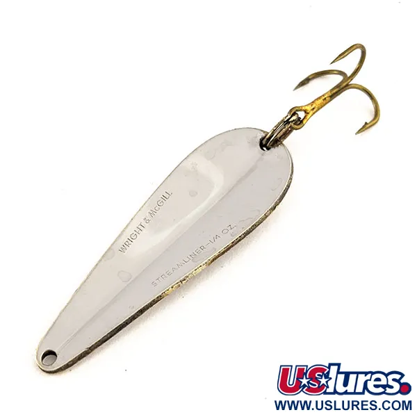 Wright & McGill Streamliner Lepel, Nikkel, 7g, Vintage, #11641