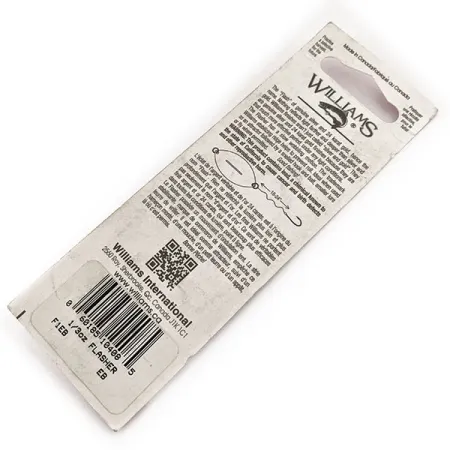 Williams Flasher F1 Lepel, Zilver / Blauw, 9g, verzilverd, #11645