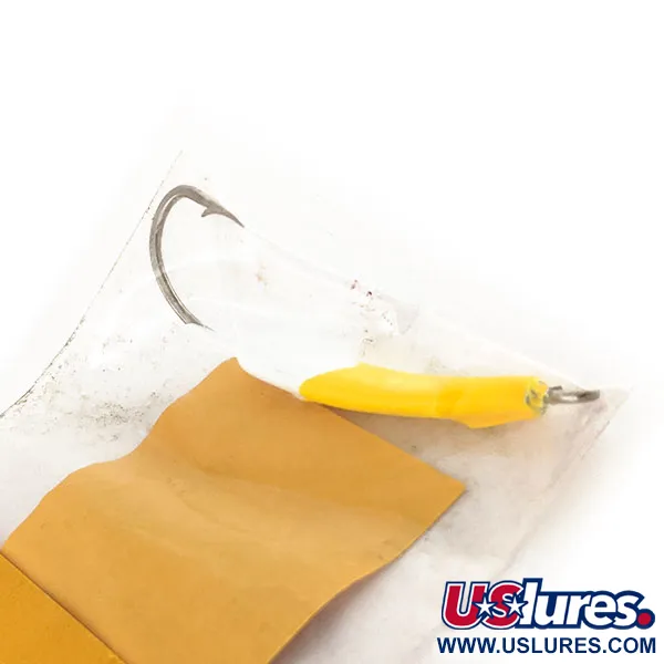 Doc's Goofy Jig Pompano Jig, Wit / Geel, 7g, Handgemaakt, #11757