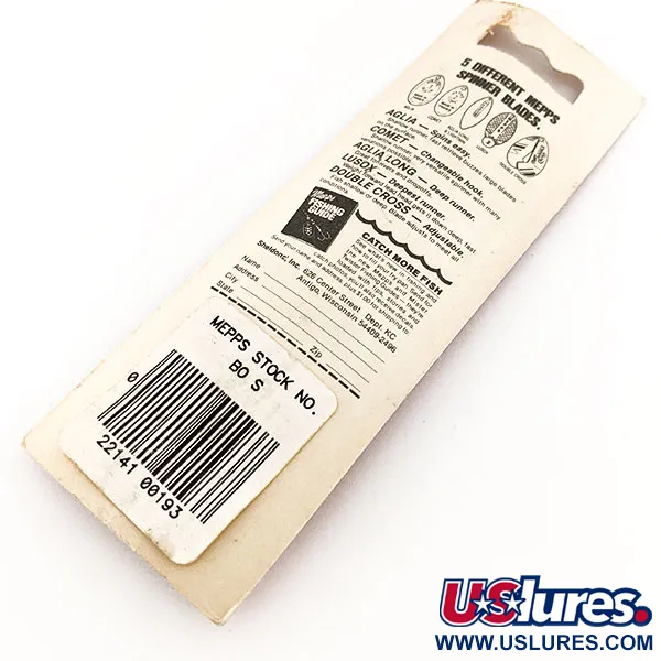 Mepps Aglia 0 Spinner, Zilver, 2.5g, Rode Tube, #11761