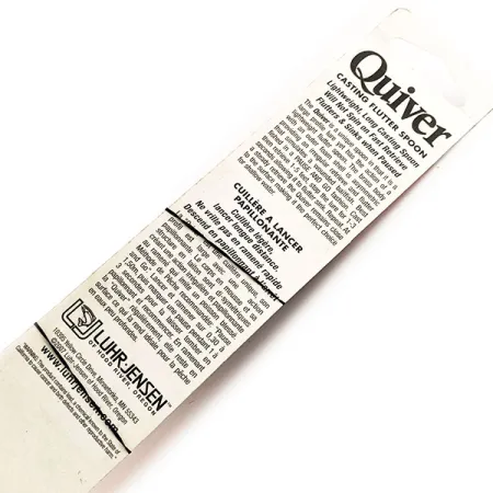 Luhr Jensen Quiver Lepel, Grijs/Oranje, 39g, asymmetrisch, #11781