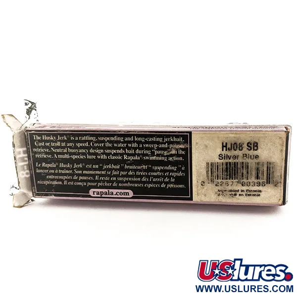 Rapala Husky Jerk 8 Plug, Zilver Blauw, 6g, zwevend, #11789