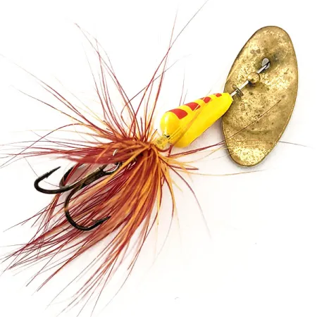 Yakima Bait Vibric Rooster Tail Spinner, Geel/Rood, 4g, #11817