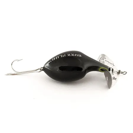 Fred Arbogast Buzz Plug Oppervlaktekunstaas, Zwart, 28g, Propeller, #11839