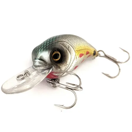 Bass Pro Shops XPS Lazer Eye Crankbait, Zilver-Goud, 9g, Ratel, #11875