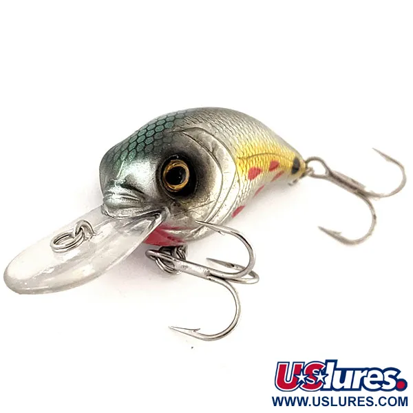 Bass Pro Shops XPS Lazer Eye Crankbait, Zilver-Goud, 9g, Ratel, #11875
