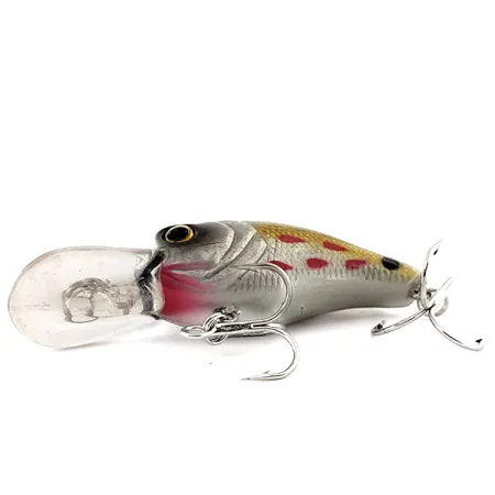 Bass Pro Shops XPS Lazer Eye Crankbait, Zilver-Goud, 9g, Ratel, #11875