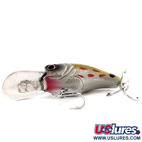 Bass Pro Shops XPS Lazer Eye Crankbait, Zilver-Goud, 9g, Ratel, #11875