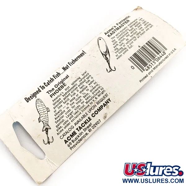 Acme Fiord Spoon Lepel, Nikkel/Blauw, 11g, Vintage Verpakking, #11879