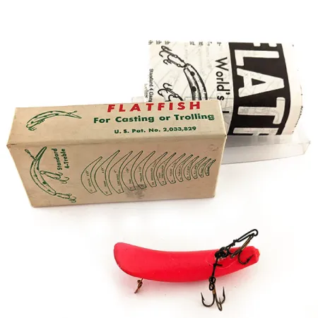 Flatfish F6 Helin Tackle UV Kunstaas, Fluorescerend Rood, 3g, #11910