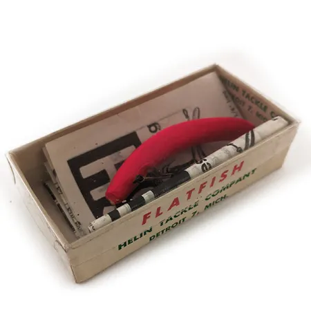 Flatfish F6 Helin Tackle UV Kunstaas, Fluorescerend Rood, 3g, #11910