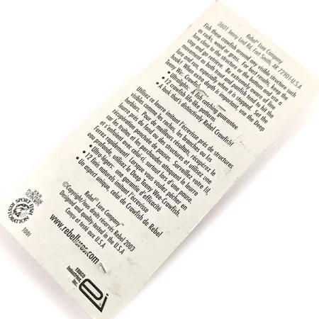 Rebel Crawfish Crankbait, Olijfbruin, 2.5g, Drijvend, #11934