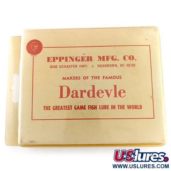 Eppinger Dardevle Kit Lepelset, Rood-Wit/Geel, Emaille, #11955