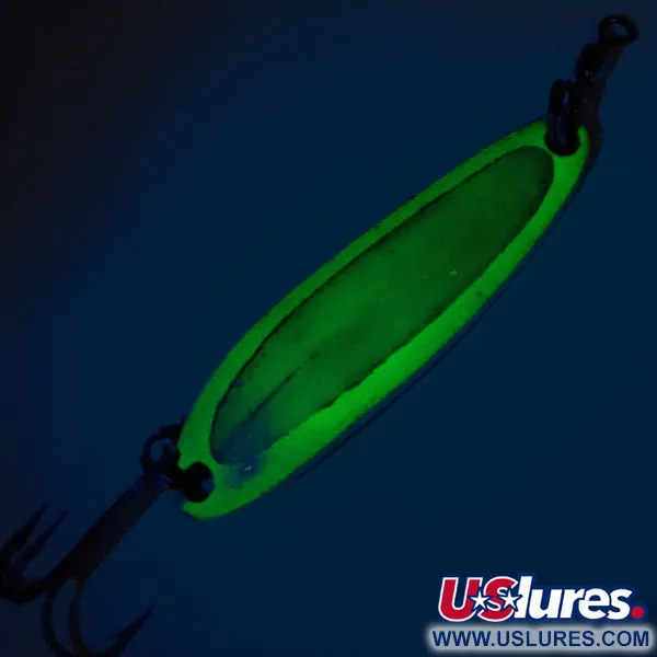 Luhr Jensen Krocodile Die #3 UV Lepel, Groen, 10g, UV, #11967