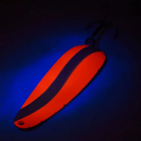 Worth Chippewa Steel Spoon UV Lepel, Rood/Crème, 35g, UV-actief, #12128