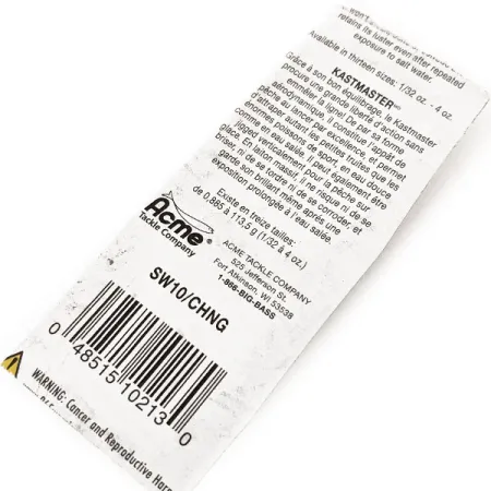 Acme Kastmaster Lepel, Nikkel / Groen, 7g, Messing Body, #12049