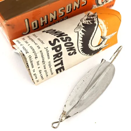 Weedless Johnson Silver Minnow Lepel, Zilver verzilverd, 12g, #12059