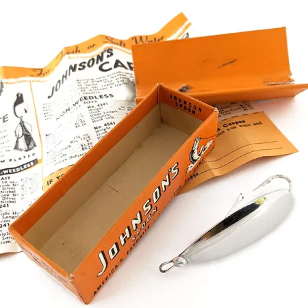 Weedless Johnson Silver Minnow Lepel, Zilver verzilverd, 12g, #12059