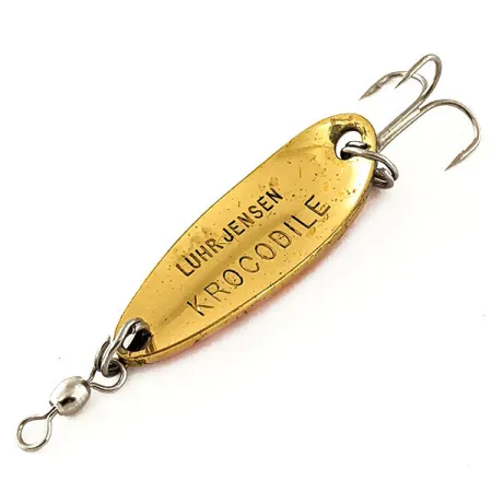 Luhr Jensen Krocodile UV Lepel, Gold/Orange, 9g, UV-Glow, #12076