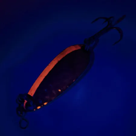 Luhr Jensen Krocodile UV Lepel, Gold/Orange, 9g, UV-Glow, #12076