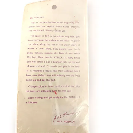 Bill Norman Red Man Spinnerbait, Nikkel/Chartreuse, 11g, #12105