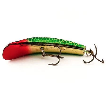 Yakima Bait Flatfish U20 Trolling-aas, Groen Goud Rood, 9g, #12108