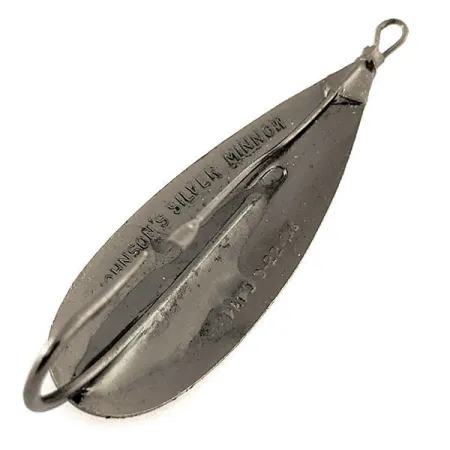 Weedless Johnson Silver Minnow Lepel, Zwart, 12g, Wierwerend, #12111