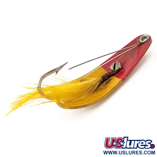 Weezel Weedless Rex Spoon Lepel, Geel/Rood, 12,5g, Wierbeschermer, #12125