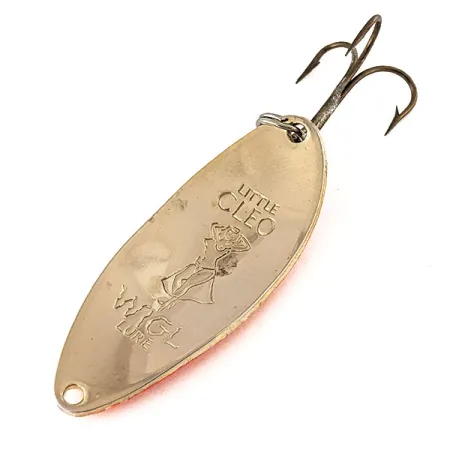 Little Cleo (Hula Girl) Lepel, Goud / Oranje, 14g, Hula Girl Logo, #12166