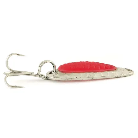 Nebco Pixee Lepel, Gehamerd Nikkel / Rood, 4.5g, Salmon Egg, #12188