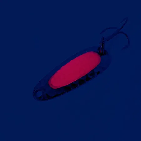 Nebco Pixee Lepel, Gehamerd Nikkel / Rood, 4.5g, Salmon Egg, #12188