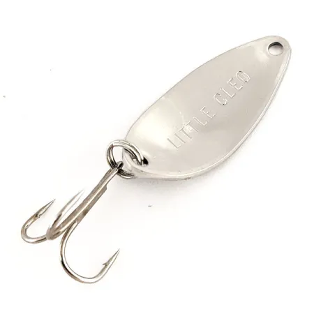 Little Cleo Seneca Lepel, Nikkel / Blauw, 4g, Vintage Seneca, #12196