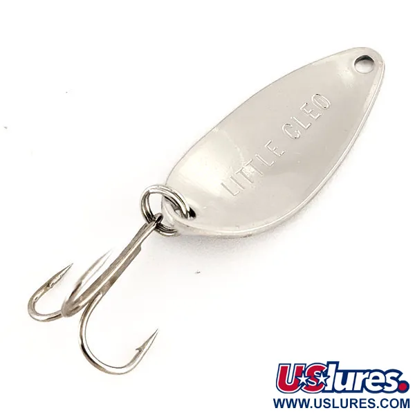 Little Cleo Seneca Lepel, Nikkel / Blauw, 4g, Vintage Seneca, #12196