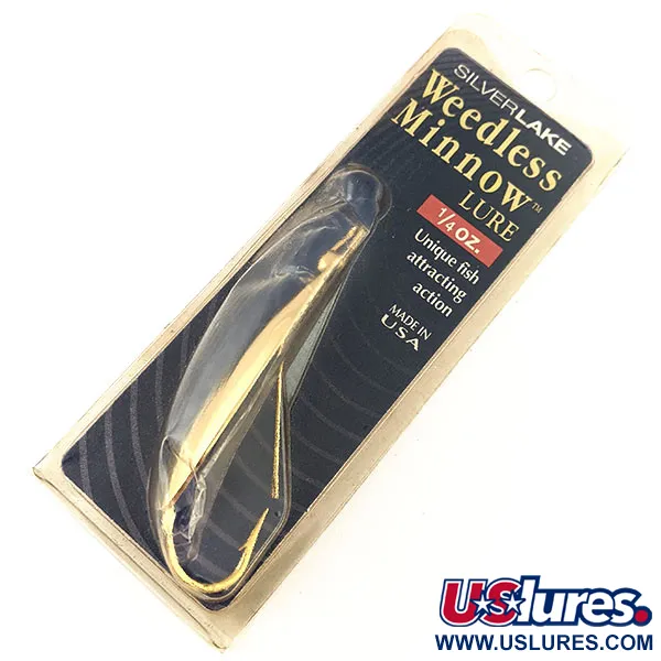 Weedless Silverlake Minnow Lepel, Goud, 7g, Wierloos, #12201