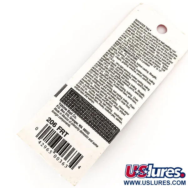 Yakima Bait Worden’s Original Rooster Tail, Fire Tiger, 1,77g, Spinner #17521