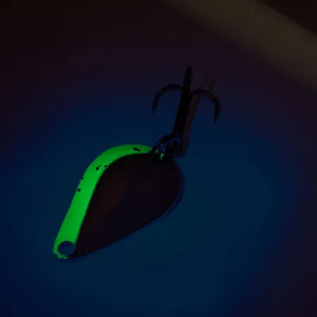 Acme K.O. Wobbler UV Lepel, Nikkel / Blauw, 7g, UV, #12215