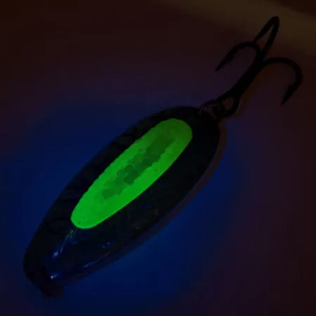 Blue Fox Rattlin Pixee Lepel, Geel/Blauw, 24g, UV-inzet, #12216