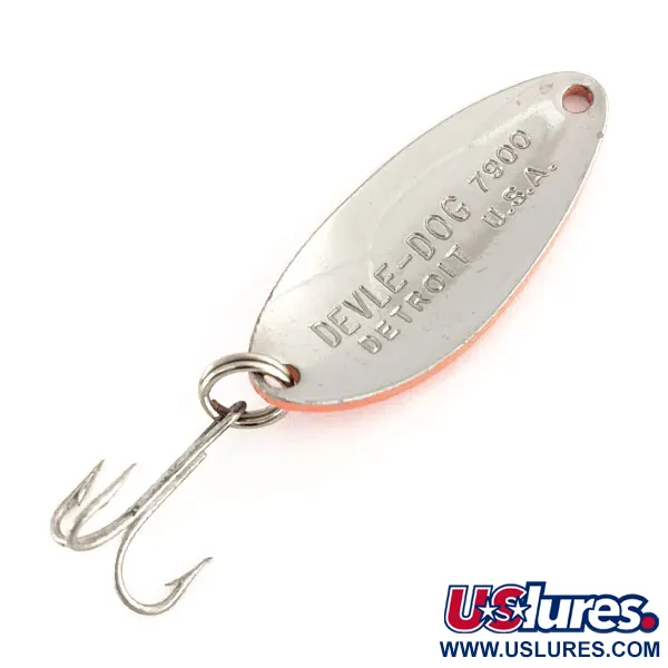 Eppinger Dardevle Devle Dog 7900 UV Lepel, Rood / Nikkel, 7g, #12262