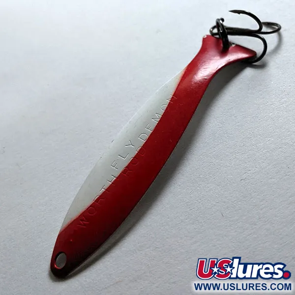 Worth Fly Rod Demon, 2,5g, Rood/Wit, Lepel #12273