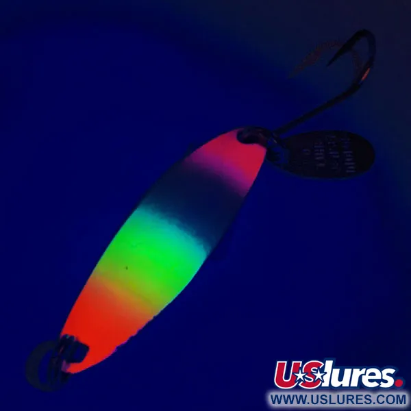 Luhr Jensen Needlefish 1 Lepel, Roze/Wit/Geel, 2g, UV, #12319