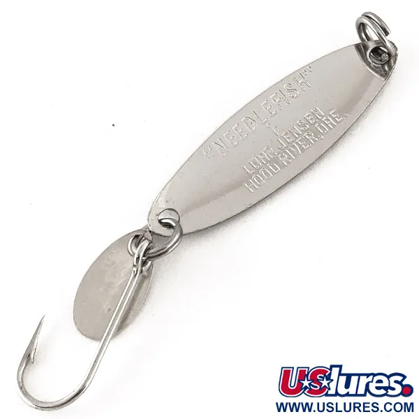Luhr Jensen Needlefish 1 Lepel, Nikkel / Blauw, 2g, Extra blad, #12324
