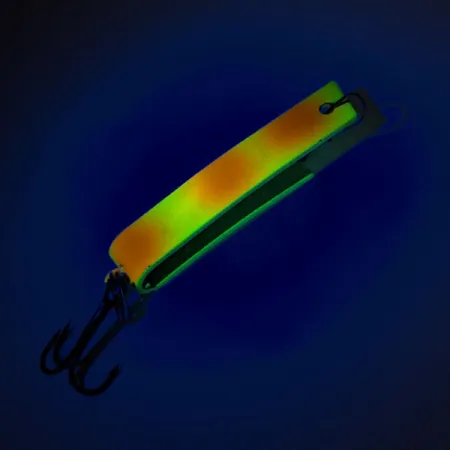 South Bend Super-Duper 503 UV Lepel, Chartreuse/Rood, 4.3g, #12331