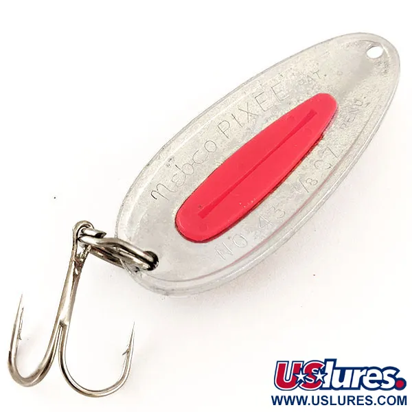 Nebco Pixee UV Lepel, Gehamerd Nikkel/Rood, 24g, UV, #12362