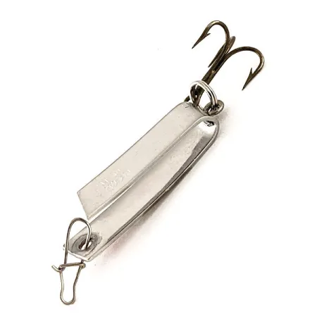 Luhr Jensen Super-Duper 501 Lepel, Nikkel / Rood, 2,3g, U-vorm, #12373