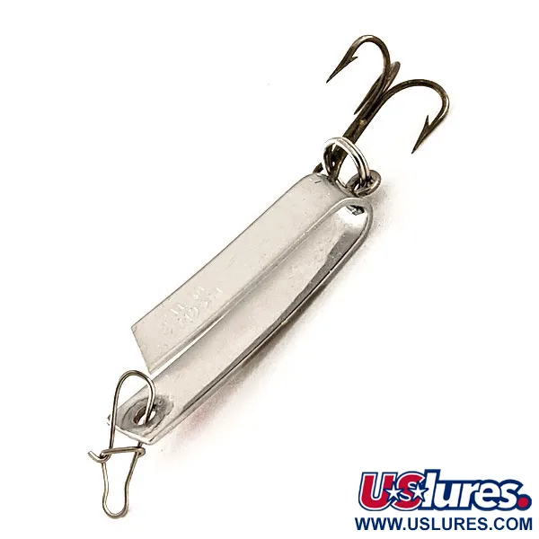 Luhr Jensen Super-Duper 501 Lepel, Nikkel / Rood, 2,3g, U-vorm, #12373