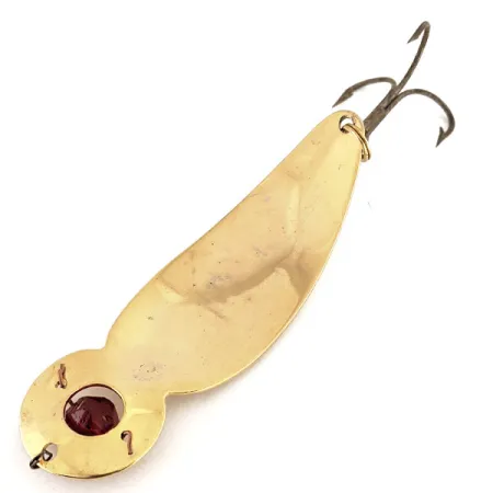 Lucky Strike One Eye Wiggler Lepel, Goud/Rood, 25g, Kraaloog, #12385